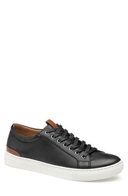 Johnston & Murphy Banks Sneaker in Black Sheepskin