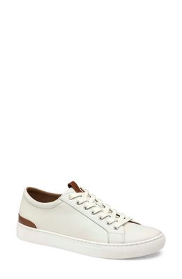 Johnston & Murphy Banks Sneaker in White Sheepskin