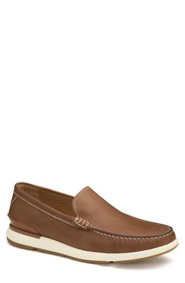 Johnston & Murphy Bower Venetian Loafer in Brown Oiled Full Grain