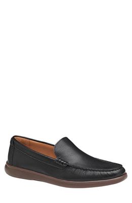 Johnston & Murphy Brannon Venetian Loafer in Black