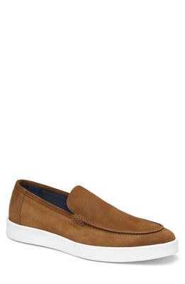 JOHNSTON & MURPHY COLLECTION Bolivar Moc Toe Slip-On Sneaker in Snuff Italian Suede 