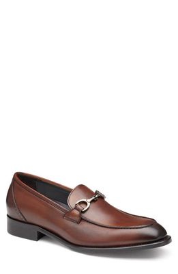 JOHNSTON & MURPHY COLLECTION Ellsworth Bit Loafer in Brown Italian Calfskin 