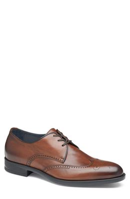 JOHNSTON & MURPHY COLLECTION Flynch Wingtip Loafer in Tan Italian Calfskin 