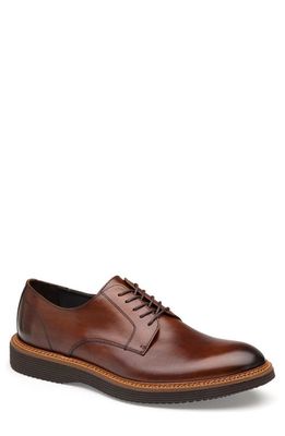 JOHNSTON & MURPHY COLLECTION Johnston & Murphy Jameson Plain Toe Derby in Brown 