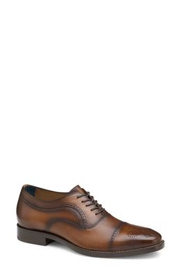 Johnston & Murphy Danridge Cap Toe Oxford in Tan