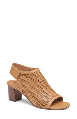 Johnston & Murphy Evelyn Open Toe Bootie in Tan Glove