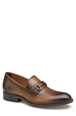 Johnston & Murphy Hawthorn Bit Loafer in Tan Tumbled Full Grain