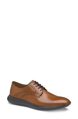 Johnston & Murphy Hennings Plain Toe Derby in Tan Full Grain