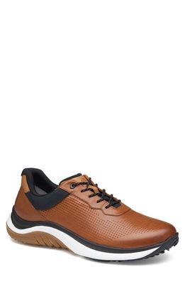 Johnston & Murphy HT1-Luxe Hybrid Golf Shoe in Tan Waterproof Full Grain