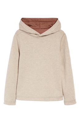Johnston & Murphy Kids' Solid Reversible Hoodie in Rust/Oatmeal