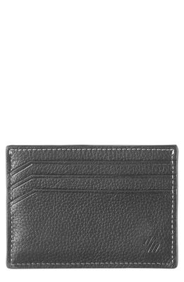 Johnston & Murphy Kingston Leather Card Case in Black Pebbled