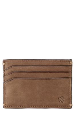 Johnston & Murphy Kingston Leather Card Case in Tan Oiled