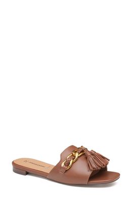 Johnston & Murphy Lilly Slide Sandal in Cognac Glove