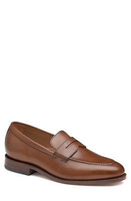 Johnston & Murphy Melton Penny Loafer in Tan Calfskin