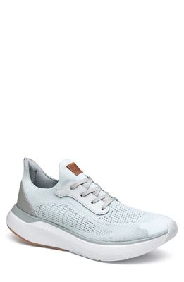 Johnston & Murphy Miles Knit Sneaker in Light Gray Knit