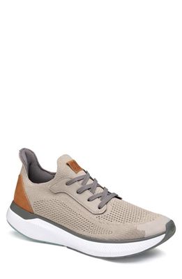 Johnston & Murphy Miles Knit Sneaker in Taupe Knit