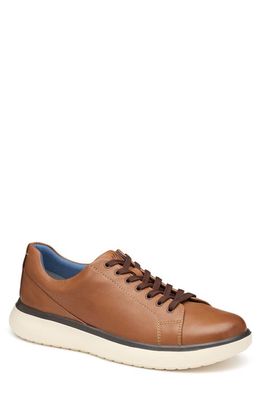 Johnston & Murphy Oasis Lace-to-Toe Sneaker in Tan Full Grain