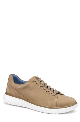 Johnston & Murphy Oasis Lace-to-Toe Sneaker in Taupe Nubuck