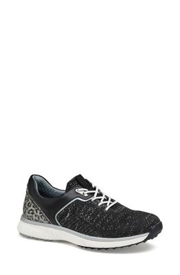 Johnston & Murphy XC4 H2-Sport Hybrid Knit Waterproof Sneaker in Black/Silver Waterproof Knit