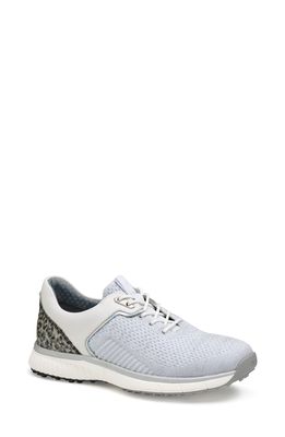 Johnston & Murphy XC4 H2-Sport Hybrid Knit Waterproof Sneaker in White/Silver Waterproof Knit