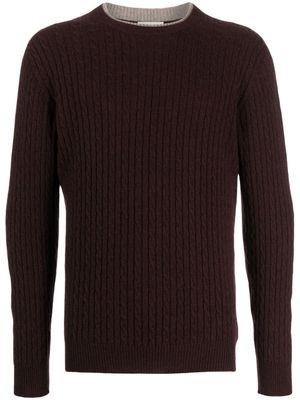Johnstons of Elgin cable-knit cashmere jumper - Red