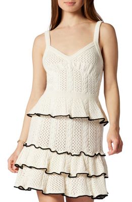 Joie Andie Mix Stitch Sweater Camisole in Porcelain