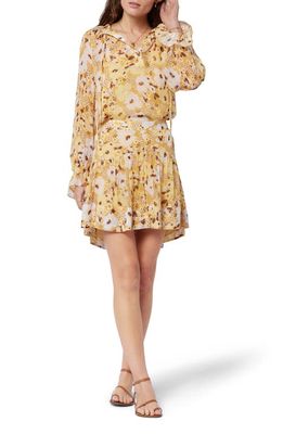 Joie Brigitta Floral Silk Blouse in Amber Gold Multi