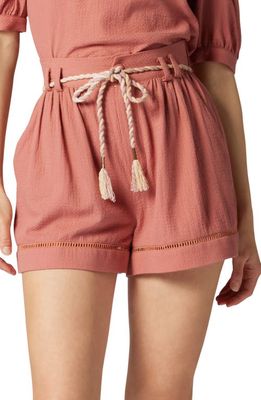 Joie Evelyn Drawstring Shorts in Canyon Rose