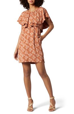 Joie Georgia Floral A-Line Dress in Sierra And Bleached Sand
