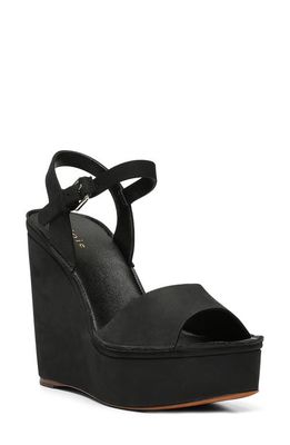 Joie Hindy Platform Wedge Sandal in Black