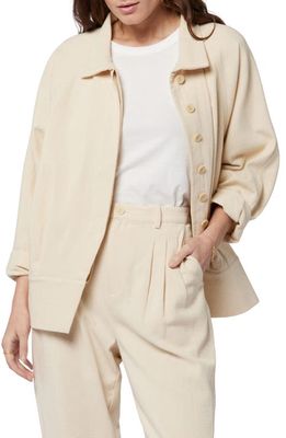 Joie Yves Cotton Jacket in Bleached Sand