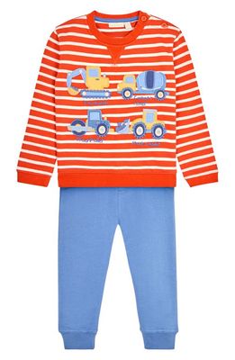 JOJO MAMAN BEBE Transport Appliqué Sweatshirt & Leggings Set in Rust