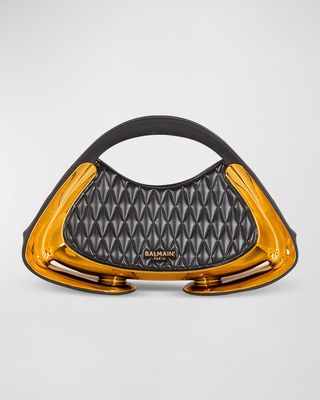 Jolie Madame Top-Handle Bag in Quilted Polyurethane