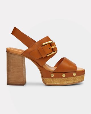 Joline Buckle Espadrille Platform Sandals