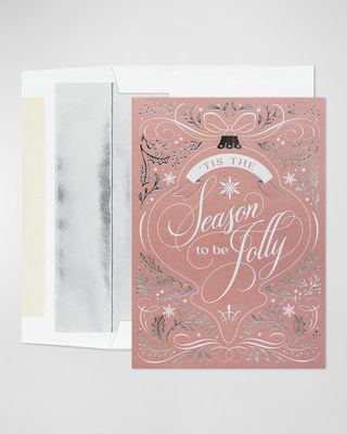 Jolly Season Christmas Cards, Set of 25