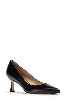 Jon Josef Carlie Pointed Toe Pump in Black Leather