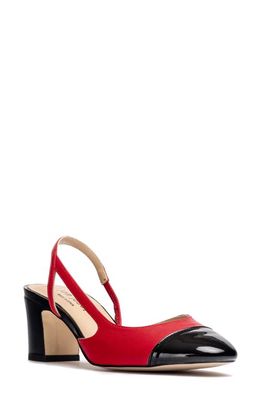 Jon Josef Daniela Slingback Pump in Black/Red Combo