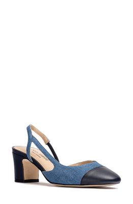 Jon Josef Daniela Slingback Pump in Denim Combo