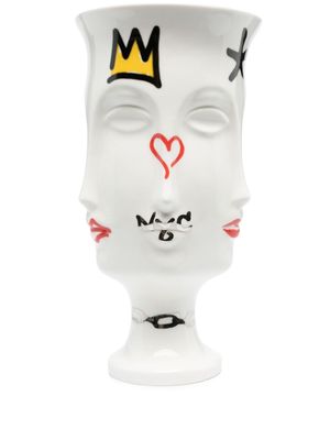 Jonathan Adler Dora Maar graffiti urn - White