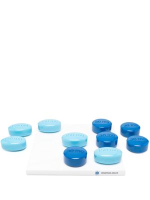 Jonathan Adler Full Dose tic-tac-toe set - Blue