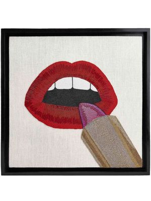 Jonathan Adler Lipstick beaded wall art - Red