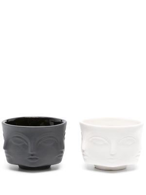Jonathan Adler Muse porcelain salt and pepper set - Black