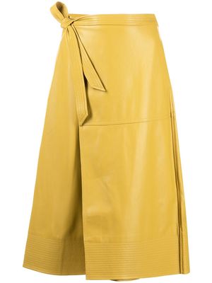 Jonathan Simkhai A-line flared skirt - Yellow