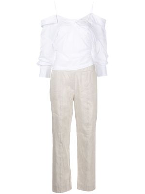 Jonathan Simkhai Cecil off-shoulder jumpsuit - White