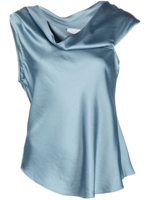 Jonathan Simkhai cowl-neck sleeveless blouse - Blue