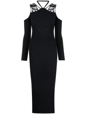 Jonathan Simkhai knitted off-shoulder dress - Black