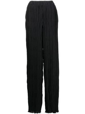 Jonathan Simkhai pleated straight trousers - Black