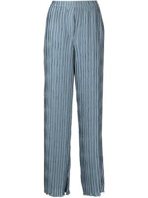 Jonathan Simkhai plisse pleated trousers - Blue