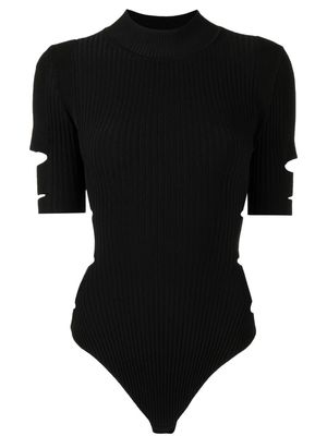 Jonathan Simkhai short-sleeve fitted bodysuit - Black