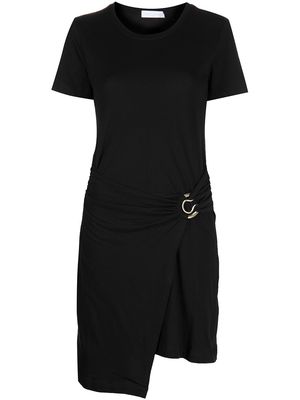 Jonathan Simkhai Standard asymmetric organic-cotton dress - Black
